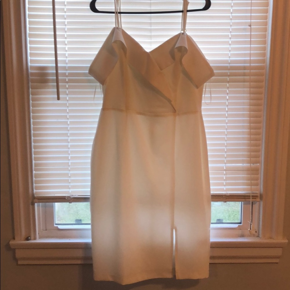 White Form Fitting Dress
